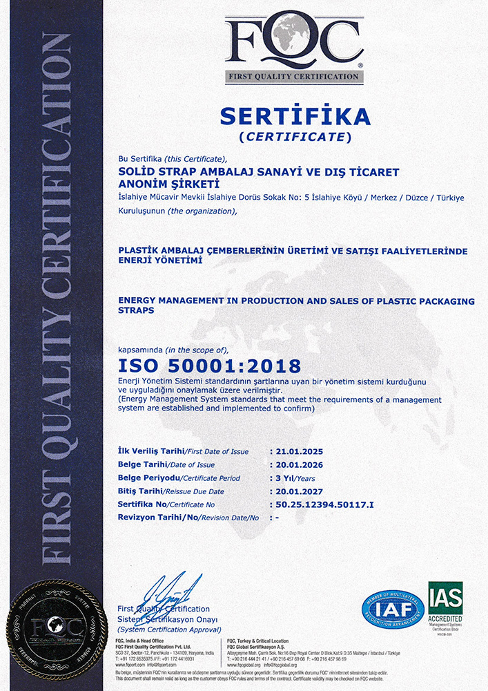 Yönetim Sistem Sertifikası 2025