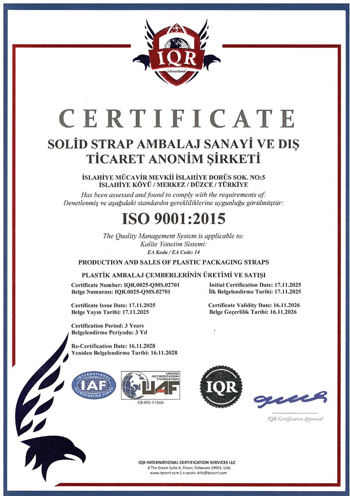 ISO 9001:2015-2025